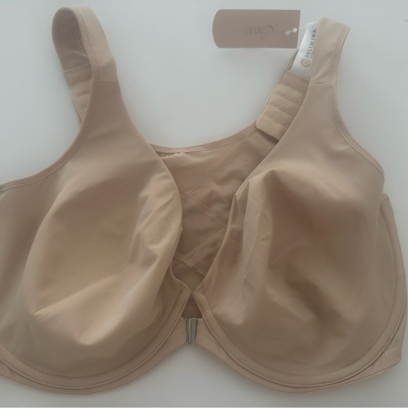 NWT DELIMIRA Front Closure Posture Wireless Back Support Full Coverage Bra, 38 E - Picture 6 of 9